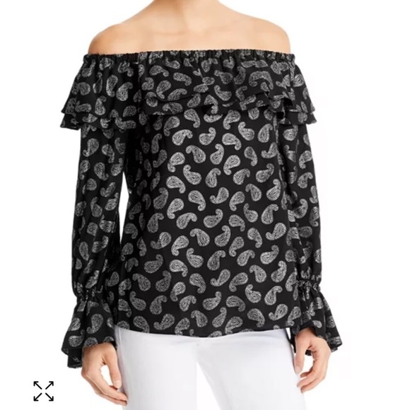 MICHAEL Kors Off Shoulder Blouse - Picture 1 of 8